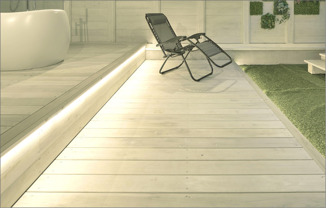 遊び心を誘うパイプベンチ